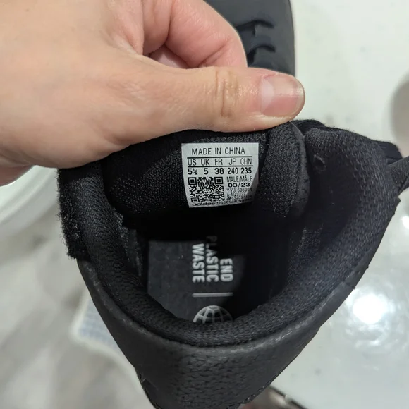 Adidas Black and White High-Top Sneakers - Picture 5 of 6